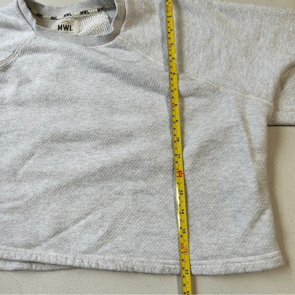 Madewell Gray Crew Neck Sweater Soft Cotton Blend - Picture 7 of 7